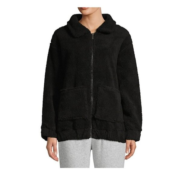 Marc New York Jackets & Blazers - Marc New York Performance Grizzly Bear Faux Fur Collared Coat X-large Bl…